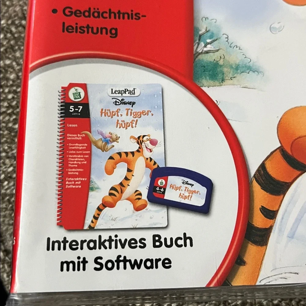 Disney LeapPad Hüp, Tigger, hüpf! Cartridge - Orange, White, Red, Blue